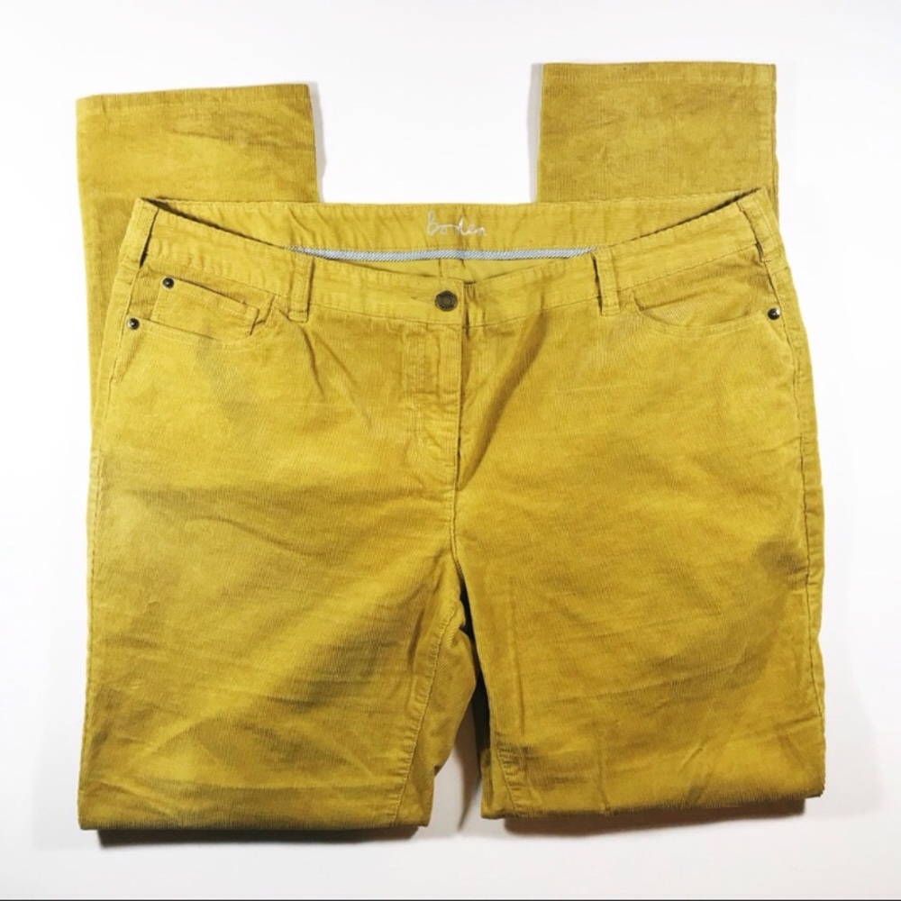 Boden Mustard corduroys, Like New 16L